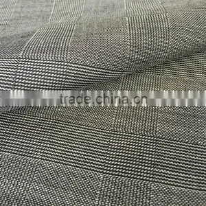 Italia Fashion Sharkskin and Check Designs Wool Fabric thumbnail-1