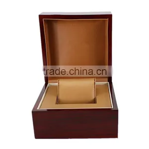 Logo Custom Printed Engraved Solid Wood Watch Boxes Wholesale thumbnail-2