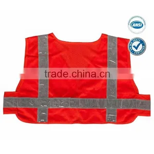 Orange Mesh Safety Vest Short Type thumbnail-2
