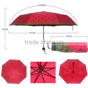 Metal Frame Material and Aluminum Metal Type Umbrella With Red Color thumbnail-1