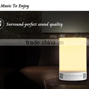 New Gift Portable Led Lamp Bluetooth Mini Wireless Speaker With Alarm tf Card Time Setting thumbnail-6