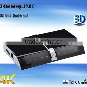 New Produce 5x1 Hdmi Switch Hdmi V1.4 With Ultra hd 2160p and 3d / Remote Control -black thumbnail-1