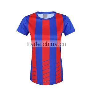 2016 Custom Wholesalecomfortable Ladies Royal Blue Running Tshirt thumbnail-5