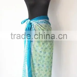 Bule Color Chiffon Material Fashion Sarong thumbnail-1