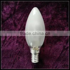 Frosted Candle C35 E14 1W LED Filament Bulb Dimmable 110V-240V thumbnail-1