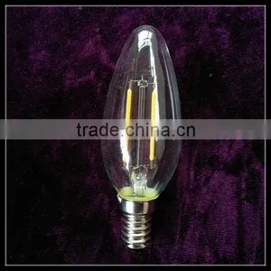 High Quality Candle C35 E14 2W LED Filament Bulb 360 Degree Constant Current thumbnail-1