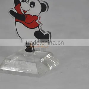 Custom Printing Laser Cutting Panda Shaped Acrylic Trophy thumbnail-3