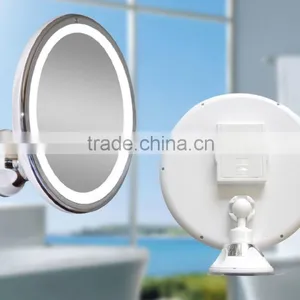 Bathroom Makeup Mirror With Led Light and Suction Cup thumbnail-1