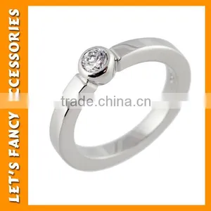 Fashion Black Colour Rings For Lovers Wholesale PGRG0064 thumbnail-2