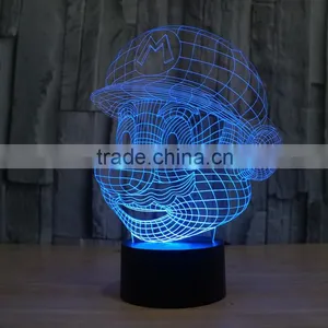 Newest 3D LED Night Light Colorful Gradient Atmosphere Lamp Novelty Lighting Lamp Bulk Promotional Gift for Kids thumbnail-6