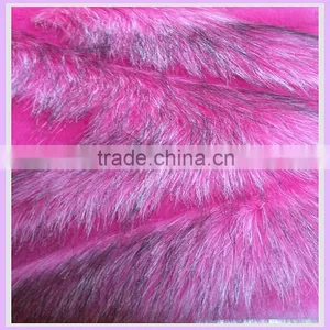 100% Acrylic 65mm Heavy Weight Jacquard Faux Fur Fabric Tip Printed Fur Fabric for Fashion Cloth China Supplier thumbnail-5