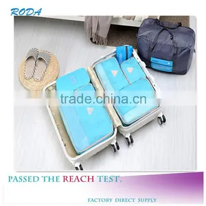 YIWU RODA Fashion Nylon Fabric Water-proof 4 Sets Folding Travel Storage Bag thumbnail-1
