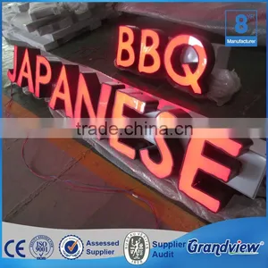 Interior Mini Letter Sign Frontlit and Backlit Channel Letter Sign for Wall thumbnail-4