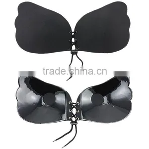 Ideal Fashions LALA Butterfly Womens Reusable Invisible Strapless Self Adhesive Backless Silicone Bra Adhesive Bra Silicone Bra thumbnail-2