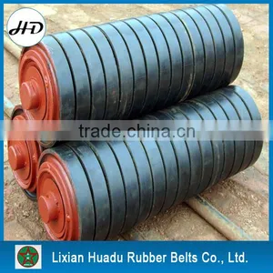 Rubber Ring Type Conveyor Impact Roller, Carrying Roller, Impact Trough Idler Roller Impact Troughing Idlers thumbnail-5