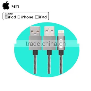 1m Nylon Braided MFi Usb Charging Cable thumbnail-4