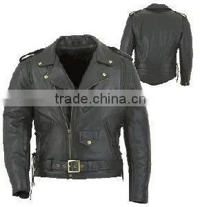 DL-1183 Leather Motorbike Jacket thumbnail-1