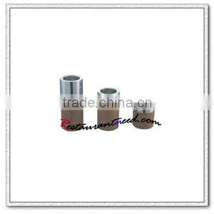 T217 Stainless Steel Wood Grain Round Candle Holder thumbnail-1