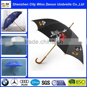 High Quality Straight Elegant Wooden Umbrella,fashion Wooden Automatic Umbrella From China Suppliers,wooden Handle Umbrella thumbnail-1