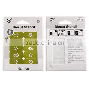 2016 New Trendy Nail Polish Hollow Nail Art Design Stencil for DIY Nail Sticker thumbnail-1