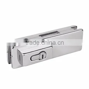 Aluminum Glass Clip Door Hardware Lock Patch Fitting thumbnail-2