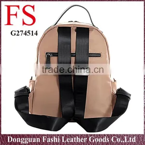 2016 New Design Vintage Style Best Nylon Brown Big Backpacks Bags Unisex thumbnail-4
