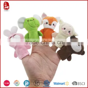 Factory Customized Cheap Cute Cartoon Animal Finger Puppet thumbnail-2