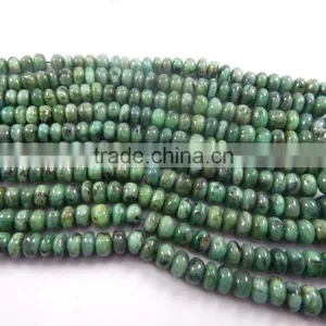 Natural Emerald Roundel Beads, Emerald Beads thumbnail-4