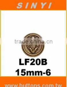 Top Design Sewing Button, Item No.LE20B, Size:15mm-6 thumbnail-1