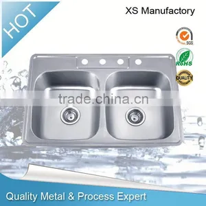 Hotel Double Bowl Washing Sink in China thumbnail-1