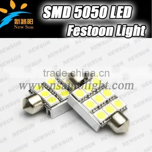 2014 Unique Design, Aluminium Alloy Led Interior Light Small Led Festoon Bulb, 39mm 9smd 5050 Chips 12V Led Dome Light thumbnail-1