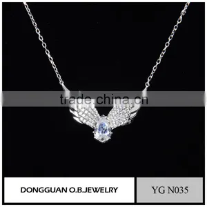 925 Sterling Silver Lucky Jewelry Necklace Fashion Rhodium Plated Chain Necklace From China thumbnail-1
