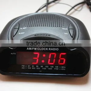 F-1749 Fashionable Mini AM/FM Retro Alarm Clock Radio With Speaker thumbnail-3