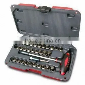 23 Piece 1/2-inch Dr.socket Bit Set, Include 1-piece T-handle With Quick Release thumbnail-1