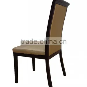 Stackable Durable Wood Look Aluminum Restaurant Chair thumbnail-4