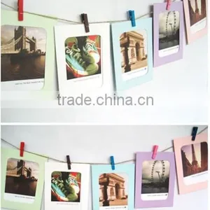 Photo Deco Paper Frame + Wooden Clothespin + Deco String Set_3x5 Inch Post thumbnail-3