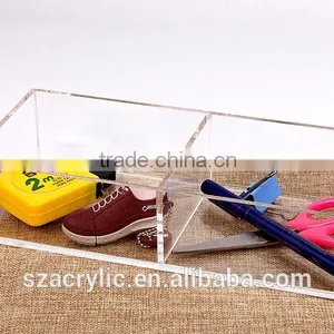 Custom Clear Acrylic Desk Organizer Box thumbnail-1