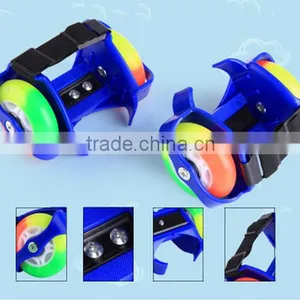 2 Rubber Wheels Roller Skates Wheels Flashing Roller Skate Wheels for Shoes thumbnail-3