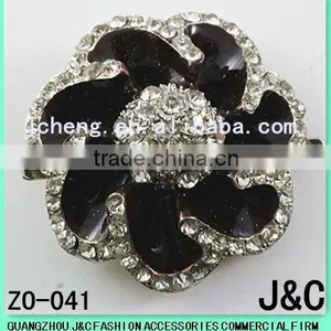 Fashion Round Rhineston Zamac Button thumbnail-1
