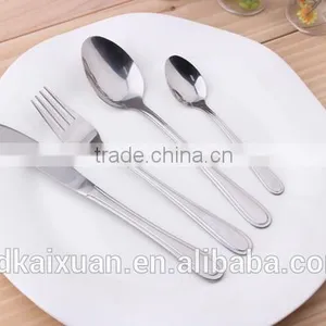 4pcs Set Stainless Steel Hotel Cutlery Used Restaurant Flatware KX-S110 thumbnail-1