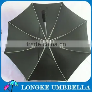 Superior Quality Aluminum Shaft Fiberglass Ribs Pongee Fabric Golf Umbrella thumbnail-1