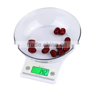 7kg/1g Digital Mini Kitchen Weighing Scale With Bowl thumbnail-1