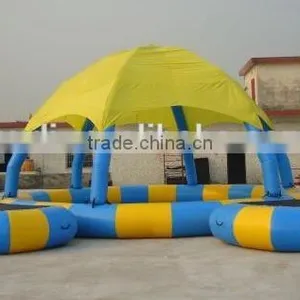 Outdoor Inflatable Pool With Cover thumbnail-1