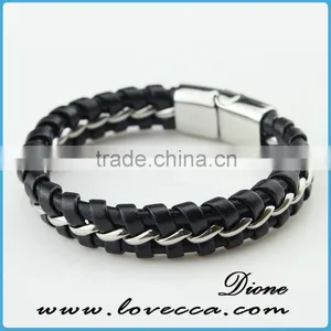 Customized Logo Bio Magnetic Bracelet Genuine,genuine Leather Bracelet thumbnail-1