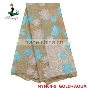 Haniye 2016 African Newest African Tulle Lace Fabric French Net Lace for Wedding Dresses/NYN64 thumbnail-6
