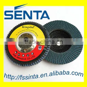 4" 100x16mm Zirconia Abrasive Flap Disc thumbnail-1