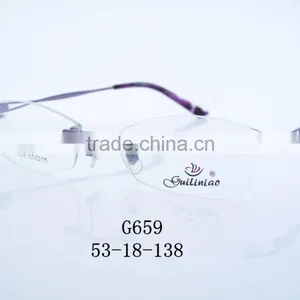 2016 New Stylish Metal Eyeglasses Frames Full Rimless G659 thumbnail-1