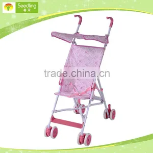 Baby Doll Stroller With Canopy, Pink Baby Strollers Sale, China Baby Stroller Factory thumbnail-1
