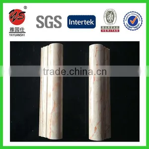 5.1cm Base Cap Marble Design Pvc Moulding Profile for uv Panel thumbnail-5