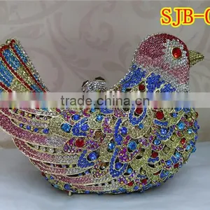 Lovely Ladies Crystal Handbag With Rhinestone in a Bird Pattern for Party Evening Five Sryle for Choice thumbnail-1